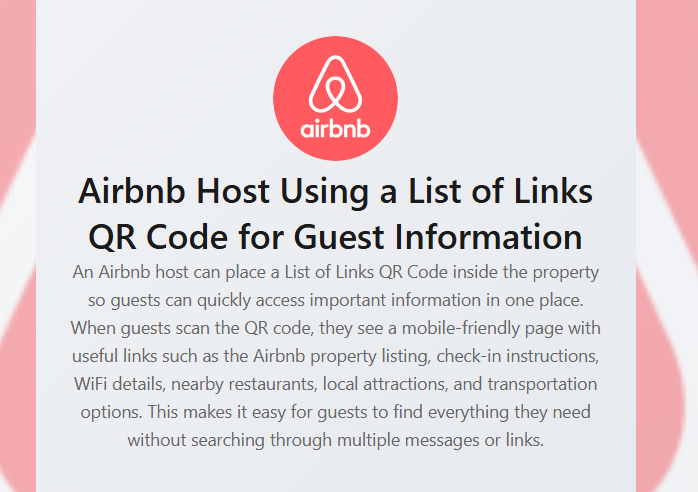 Profile section showing brand logo, page title, and short description at the top of a List of Links page